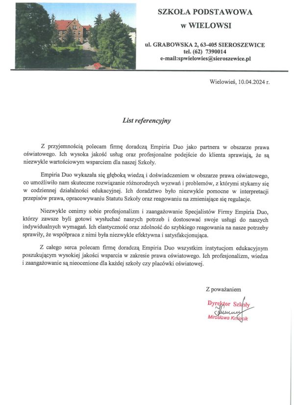 Szkoła Podstawowa w Wielowsi