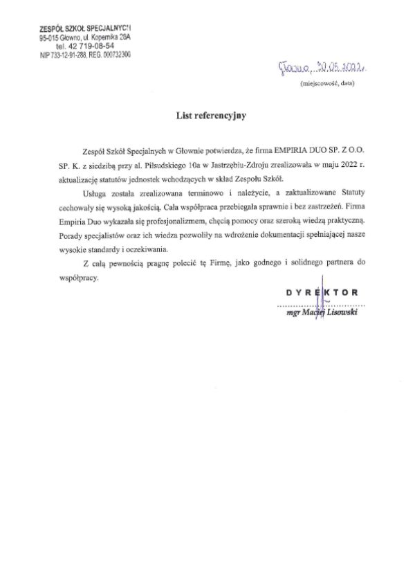 Zespół Szkół Specjalnych w Głownie
