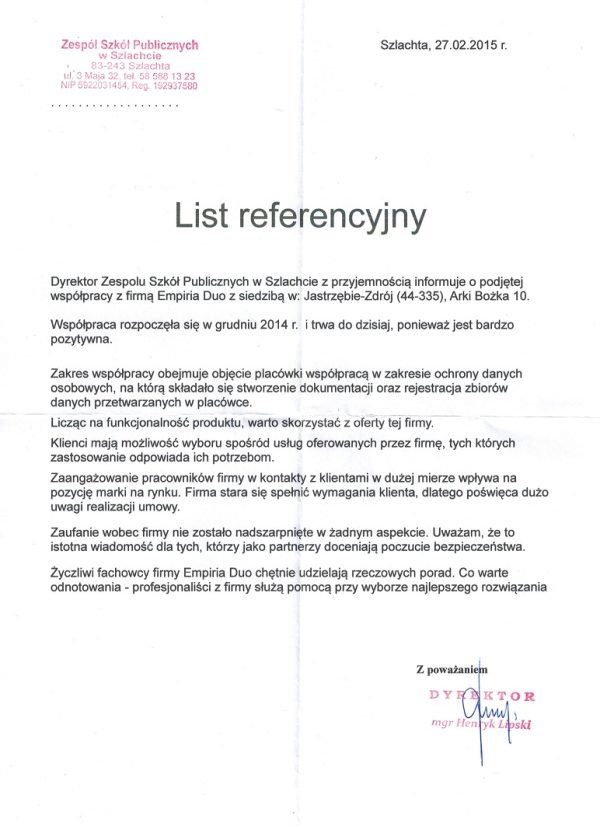 Zespół Szkół Publicznych w Szlachcie