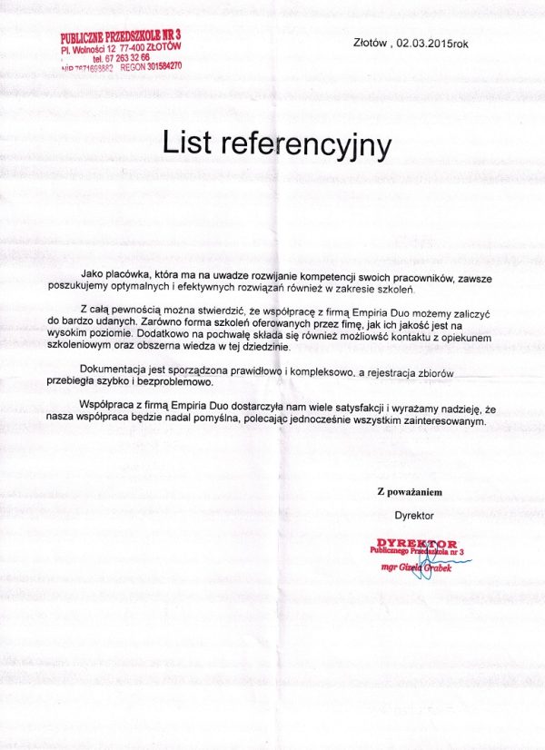 Publiczne przedszkole nr 3 w Złotowie