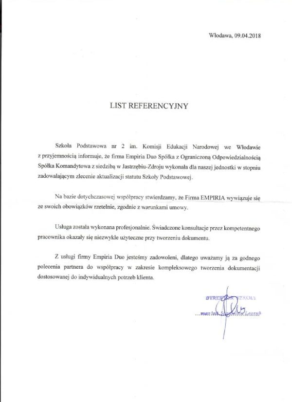 Szkoła Podstawowa nr 2 im. Komisji Edukacji Narodowej we Włodawie