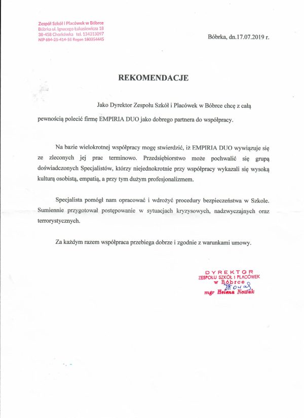Zespół Szkół i Placówek w Bóbrce