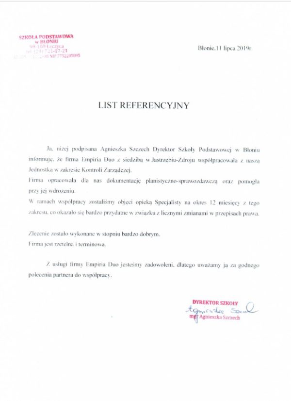 Szkoła Podstawowa w Błoniu
