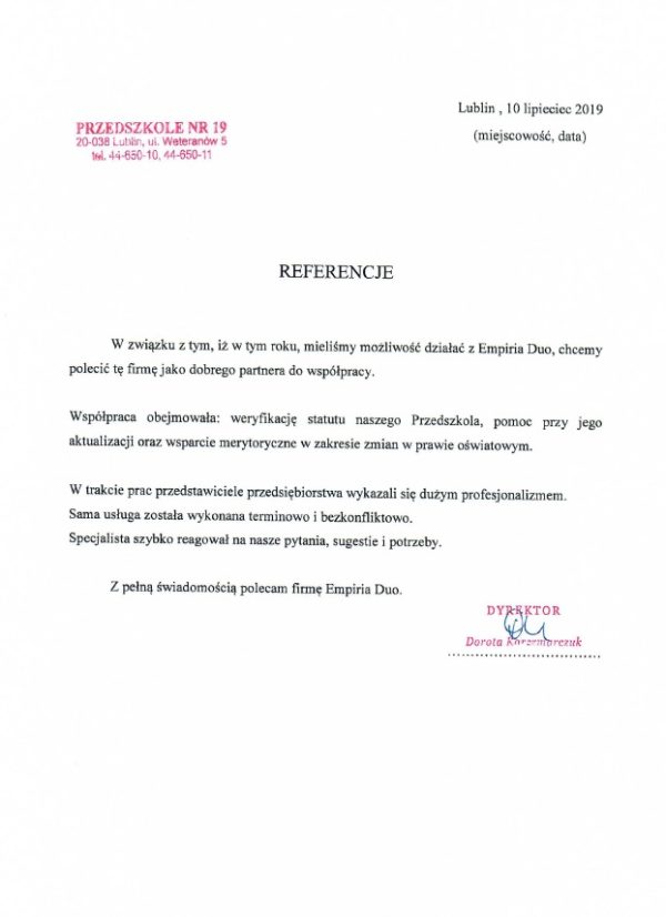 Przedszkole nr 19 w Lublinie