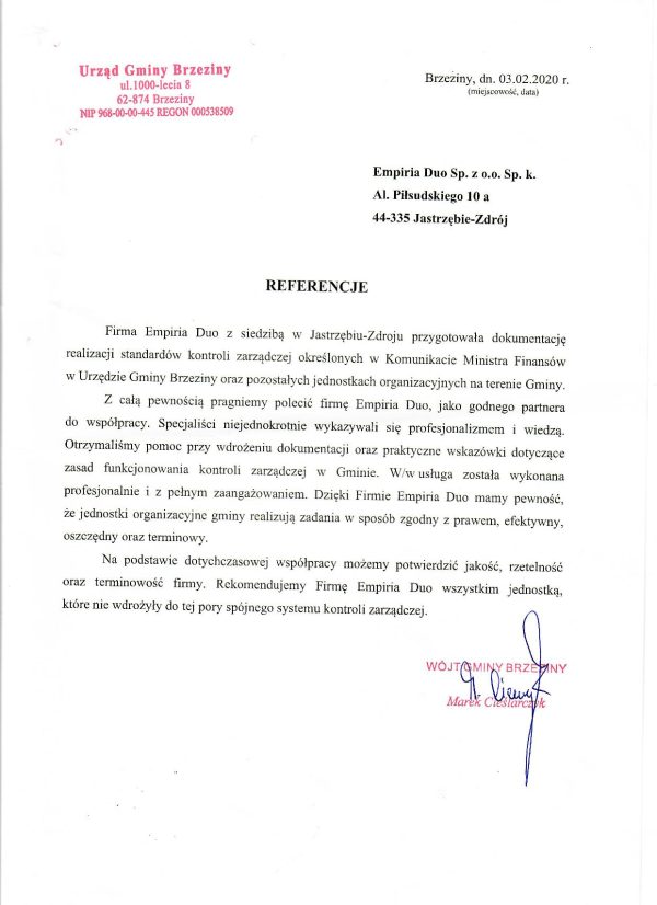 Urząd Gminy Brzeziny